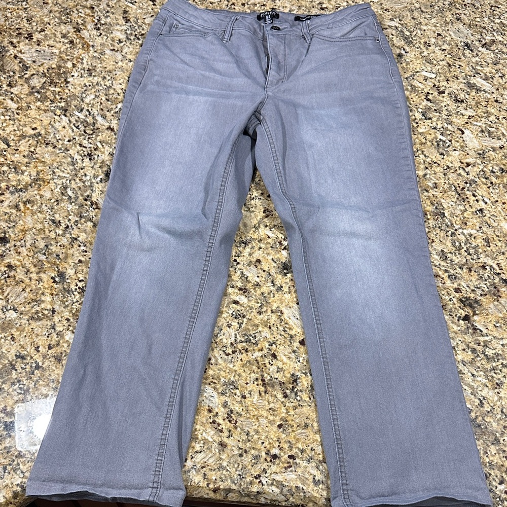 Jones New York Women's Straight leg Gray Jeans